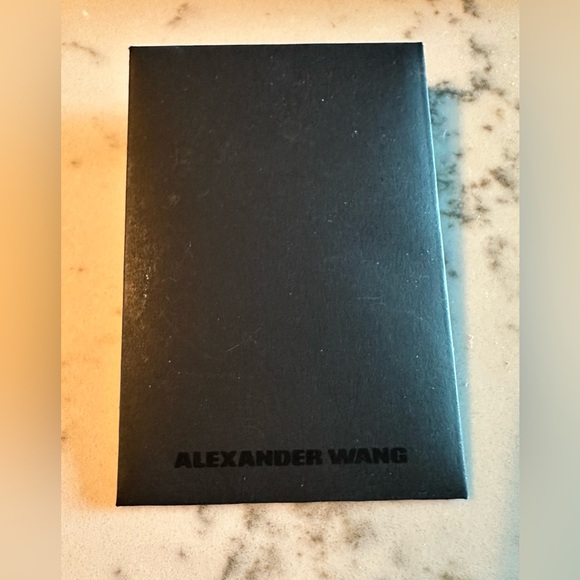 Alexander Wang Black Zip Top Logo Letters Dime Tote Bag - Picture 12 of 13